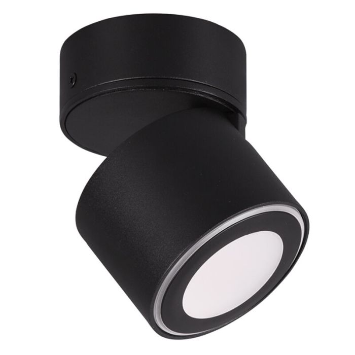 Moderne plafonniere Jorno, zwart, 3,5w geintegreerd LED