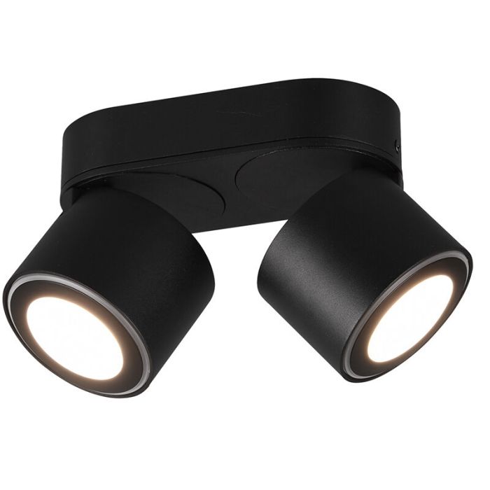Moderne plafonniere Jorno, zwart, 3,5w geintegreerd LED