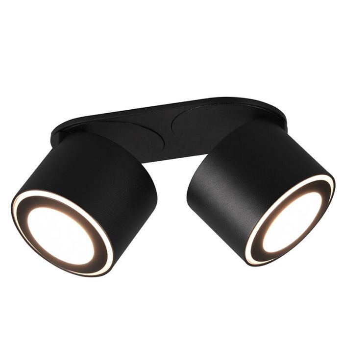 Moderne plafonniere Jorno, zwart, 3,5w geintegreerd LED