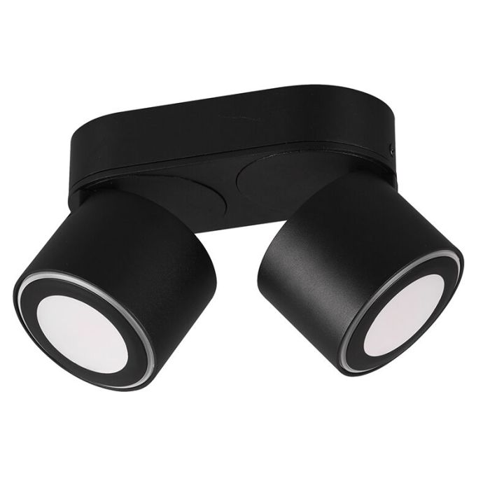 Moderne plafonniere Jorno, zwart, 3,5w geintegreerd LED