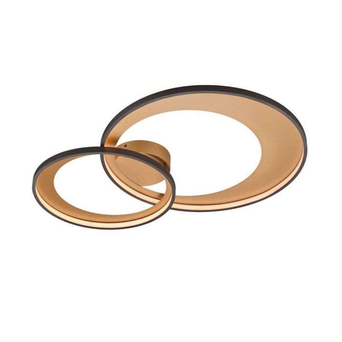 Zwarte plafonniere Kendi, metaal, modern, 36 watt