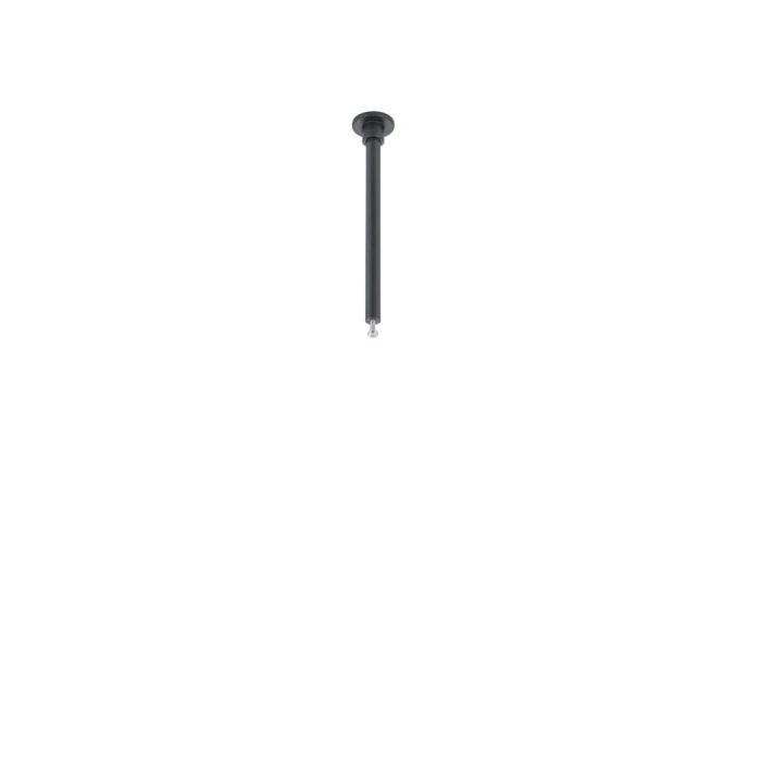 Ophangstuk 2 fase railverlichting, 12,5 cm, zwart