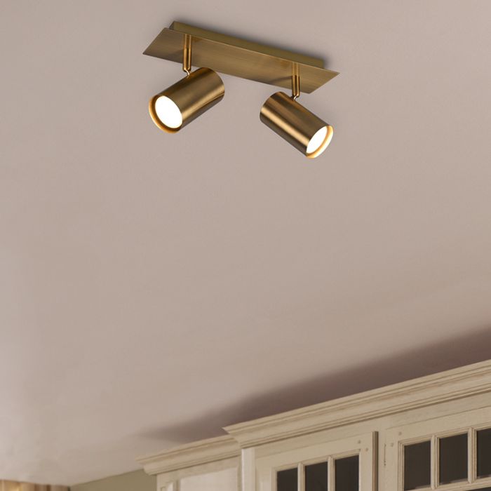Bronzen plafondspot modern, Kaso