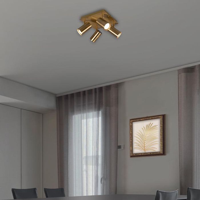 Bronzen plafondspot modern, Kaso
