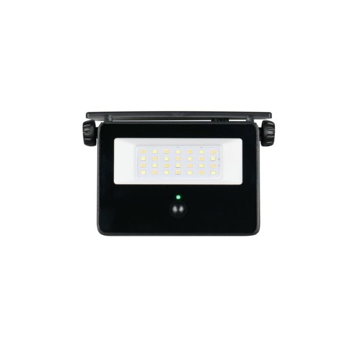 Zwarte buiten wandlamp op zonne-energie modern, Mihriban, 10W, white switch LED, IP54