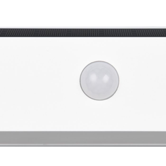Witte buiten wandlamp op zonne-energie modern, Ravindra, 6W, 4000K LED, IP44