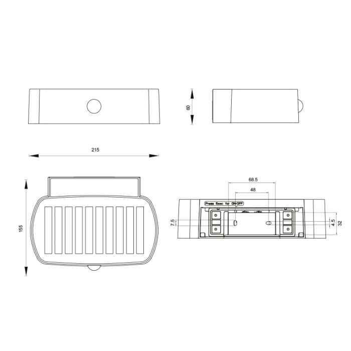 Zwarte buiten wandlamp op zonne-energie modern, Pytsje, 6W, 4000K LED, IP44, met schakelaar