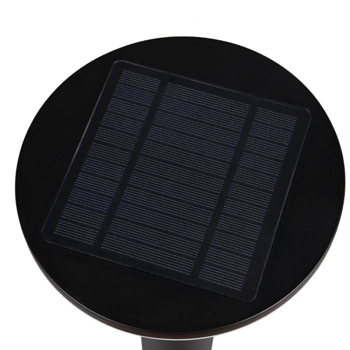 Zwarte buiten wandlamp op zonne-energie modern, Nebahat, 3W, 4000K LED, IP44