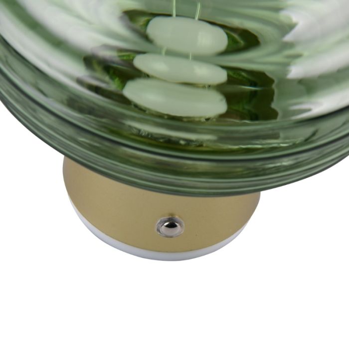 Groene oplaadbare wandlamp modern, Walid, 1,5W, 3000K LED, 3-staps dimbaar