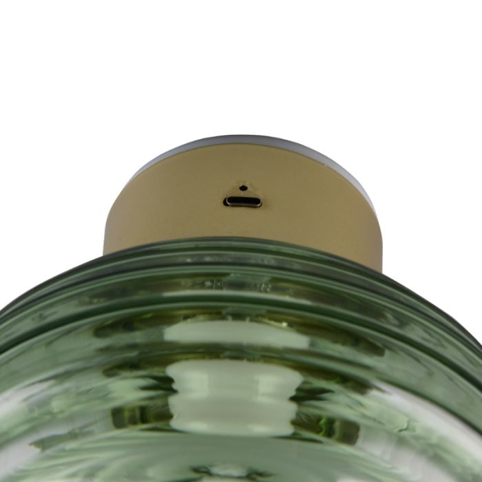 Groene oplaadbare wandlamp modern, Walid, 1,5W, 3000K LED, 3-staps dimbaar
