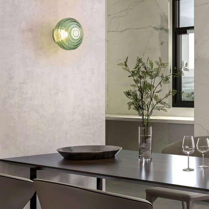 Groene oplaadbare wandlamp modern, Walid, 1,5W, 3000K LED, 3-staps dimbaar