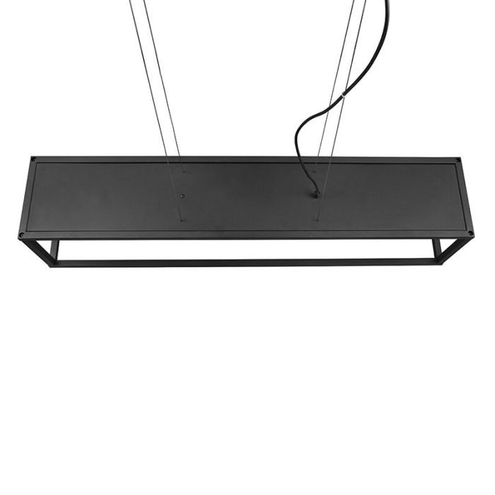 Moderne hanglamp Fabrice, zwart, metaal