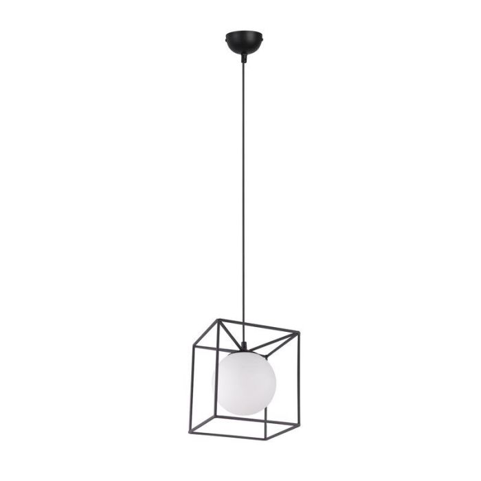 Zwarte hanglamp Muleby, metaal, modern