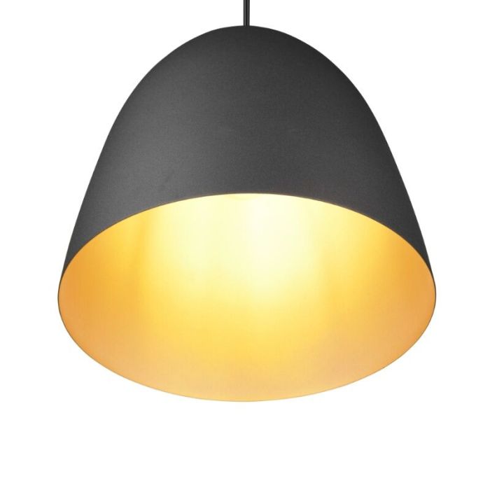 Zwarte koepellamp modern, Ingmar