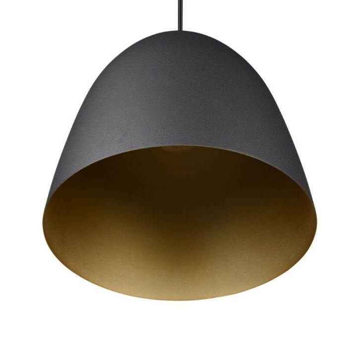 Zwarte koepellamp modern, Ingmar