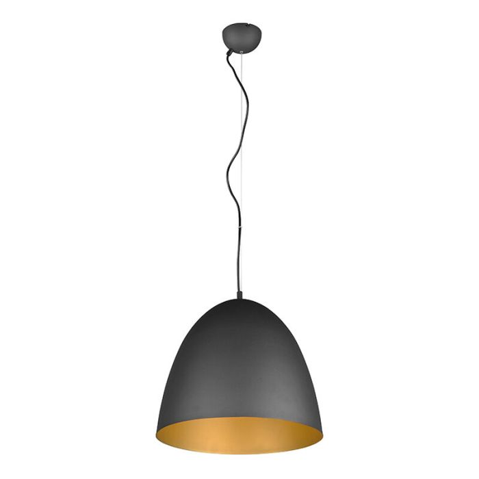 Zwarte koepellamp modern, Ingmar