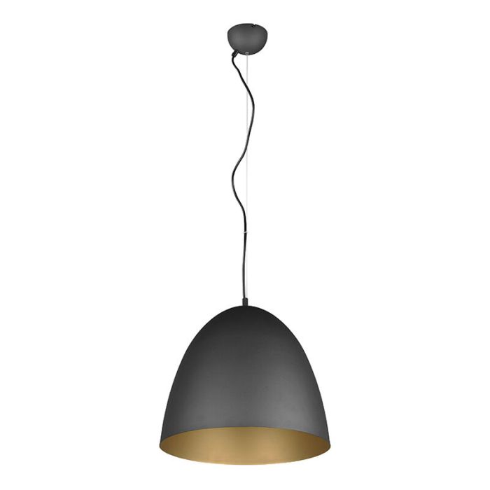 Zwarte koepellamp modern, Ingmar