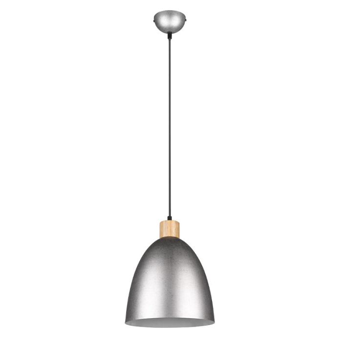 Nikkelen hanglamp Casparus, metaal