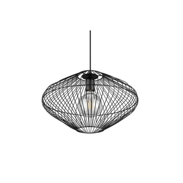 Moderne hanglamp Cemal, zwart, metaal