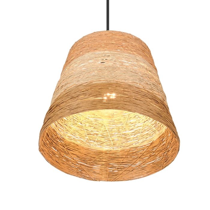 Papieren hanglamp bruin, Lidwien