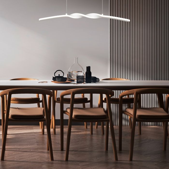 Witte hanglamp design, Quirinus, 18W, 4000K LED