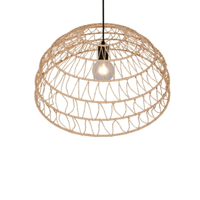 Papieren hanglamp bruin, Raekwon