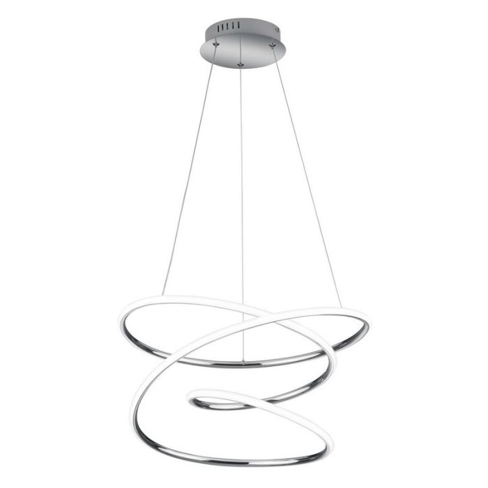 Chromen hanglamp Marell, metaal, design, 36w, 4000K LED