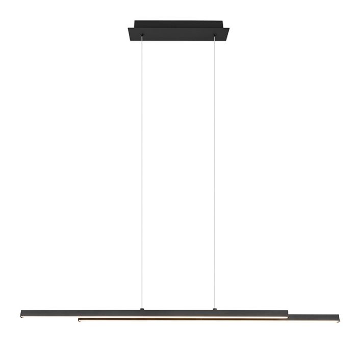 Zwarte hanglamp modern, Sangeeta, 22W, 3000K LED