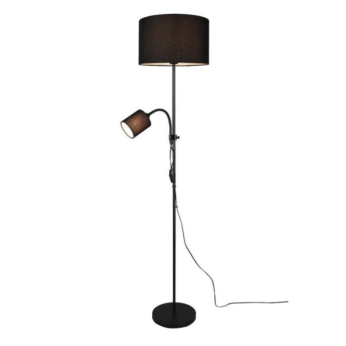 Moderne vloerlamp Edina, zwart