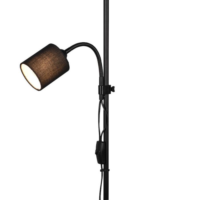 Moderne vloerlamp Edina, zwart