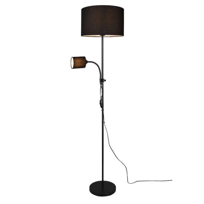 Moderne vloerlamp Edina, zwart
