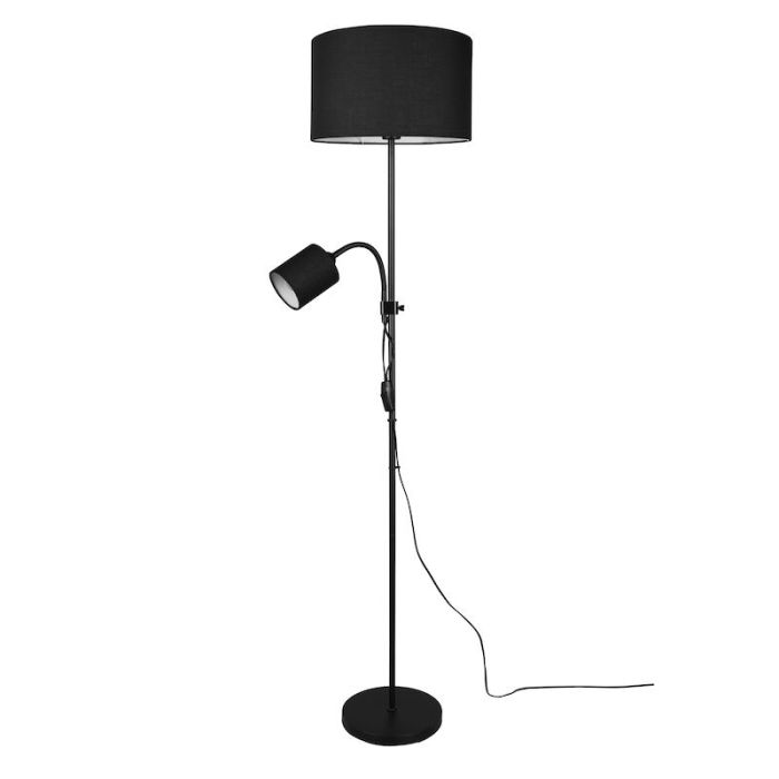 Moderne vloerlamp Edina, zwart