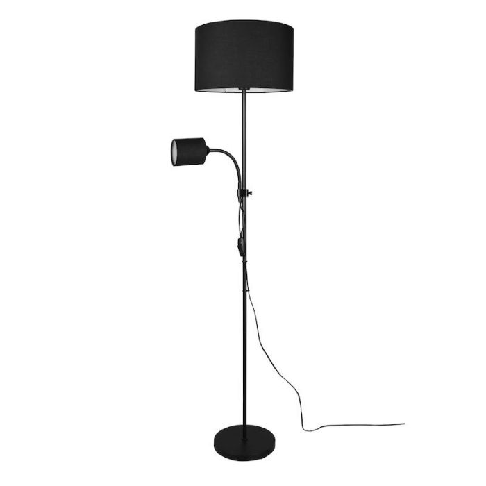 Moderne vloerlamp Edina, zwart