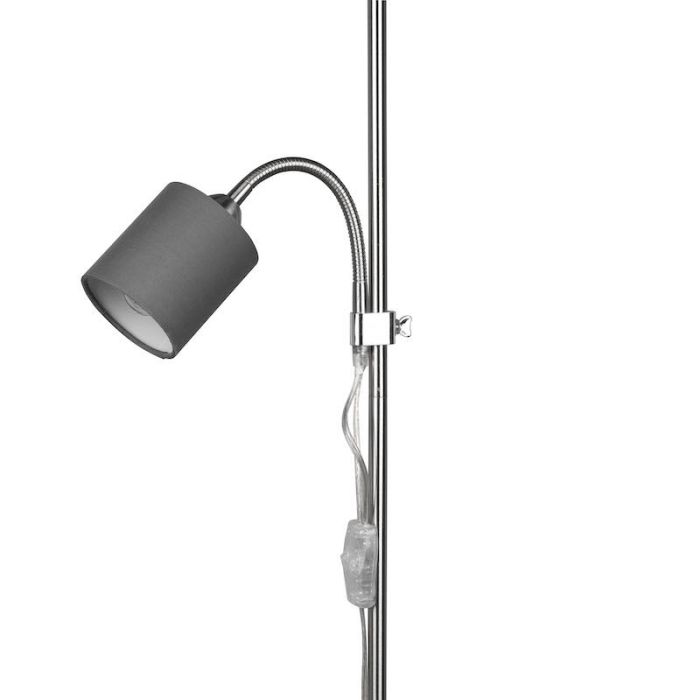 Moderne vloerlamp Edina, nikkel