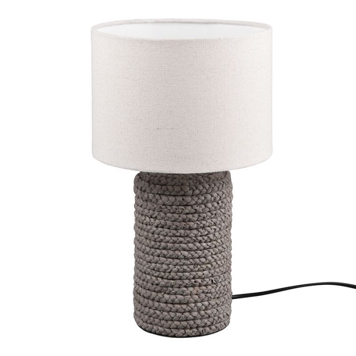 Moderne tafellamp Boban, bruin, keramiek