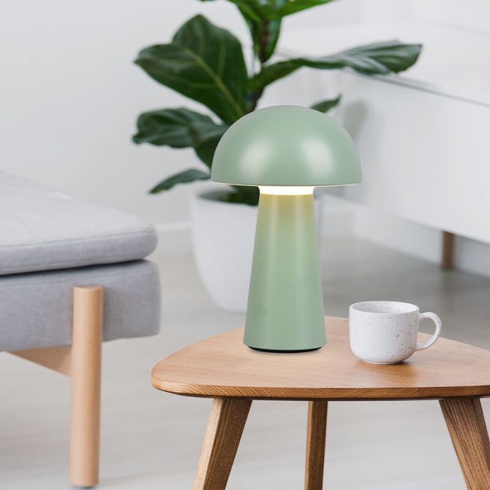 Groene buiten tafellamp modern, Rachelle, 2W, 3000K LED, IP44, 3-staps dimbaar