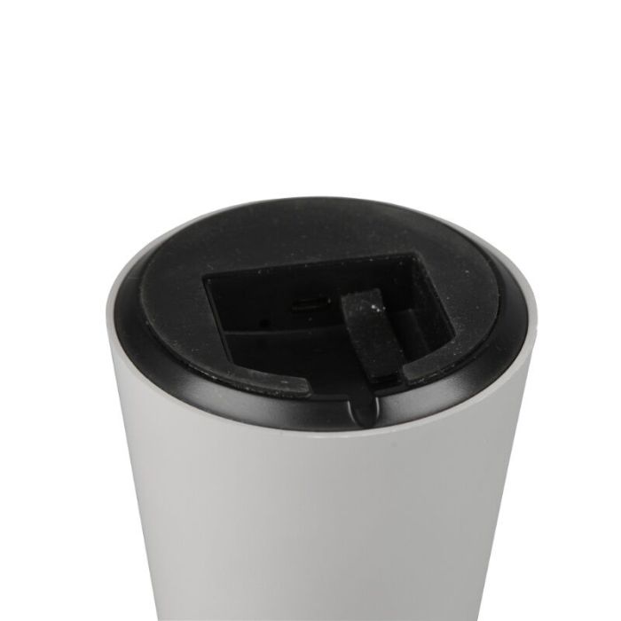 Grijze buiten tafellamp modern, Rachelle, 2W, 3000K LED, IP44, 3-staps dimbaar