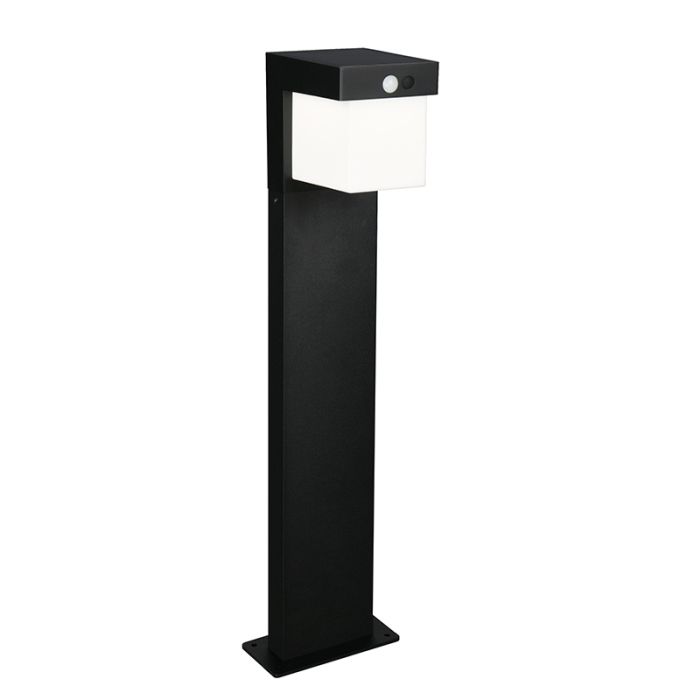 Zwarte staande buitenlamp op zonne-energie modern, Kadija, 5,5W, 4000K LED, IP44