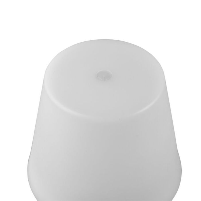 Witte oplaadbare tafellamp kunststof, Suman, 2W, warm tot koud wit verstelbare LED, IP44, met touchdimmer