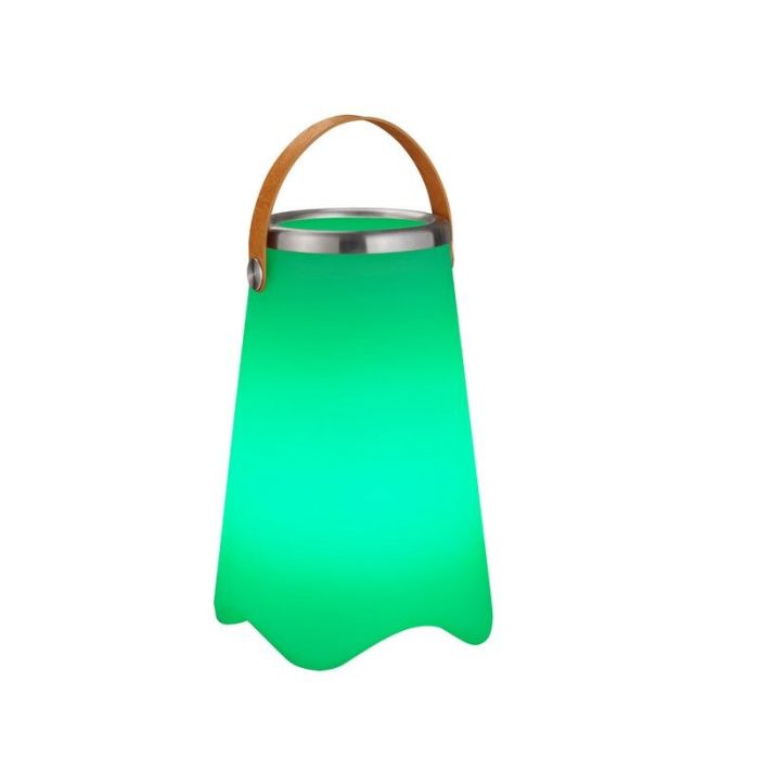 Witte buiten tafellamp Sedex, 2 watt, met luidspreker