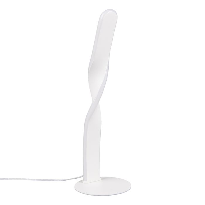 Witte tafellamp design, Quirinus, 10W, 4000K LED, met schakelaar