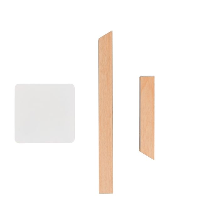 Moderne oplaadbare tafellamp hout, Reijer, 2W, 3000K LED, met touchdimmer