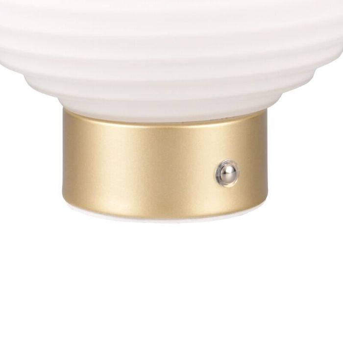 Messing oplaadbare tafellamp retro, Walid, 2W, 3000K LED, met touchdimmer