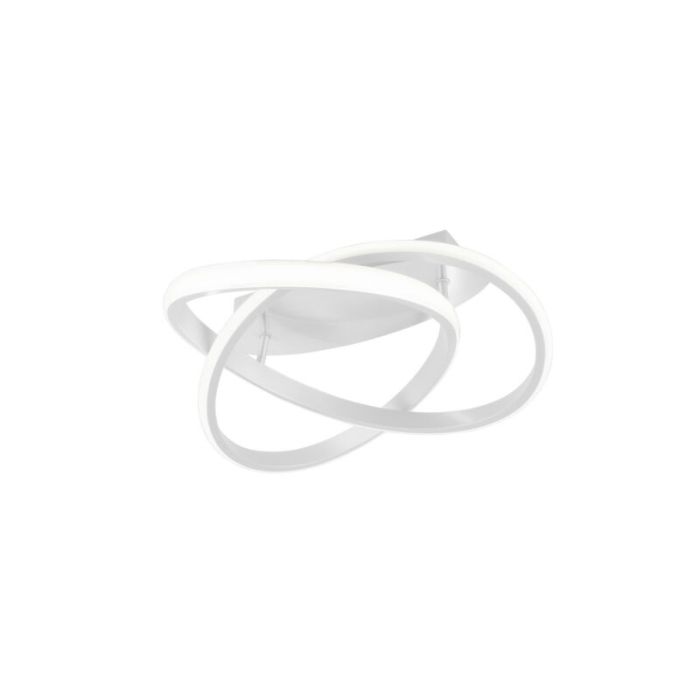 Witte plafonnière modern, Sanura, 18W, 4000K LED