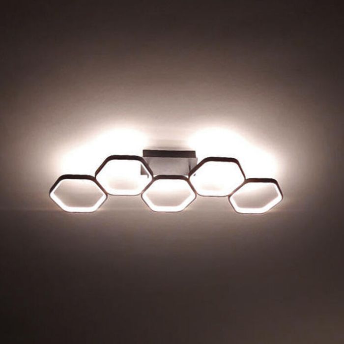 Antraciete plafonniere Shaka, metaal, modern, 24 watt