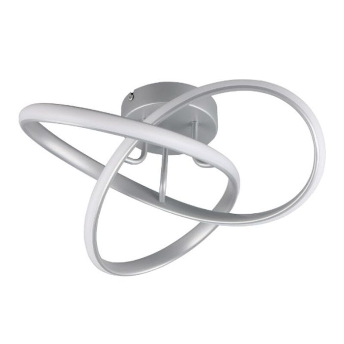 Zilveren plafondlamp design, Suat, 15W, 3000K LED