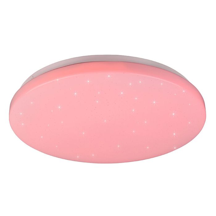 Witte plafonnière modern, Catherina, 18W, RGBW LED, met afstandsbediening