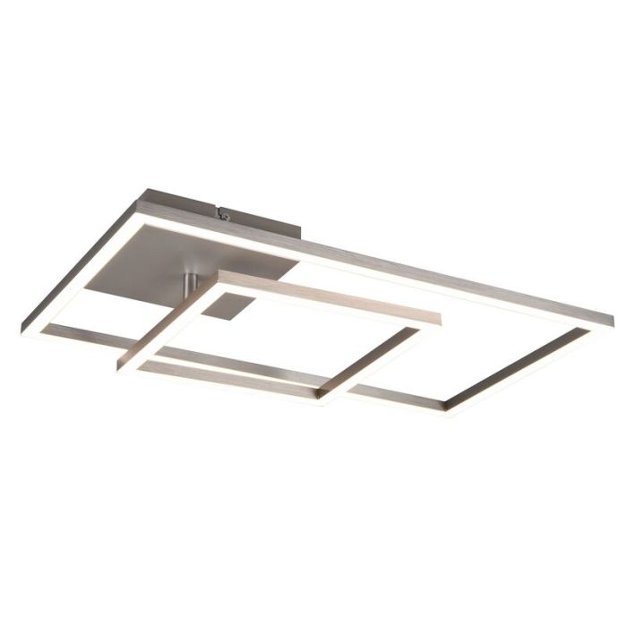 Nikkelen plafonnière Binc, metaal, modern, 25w, 4000K LED