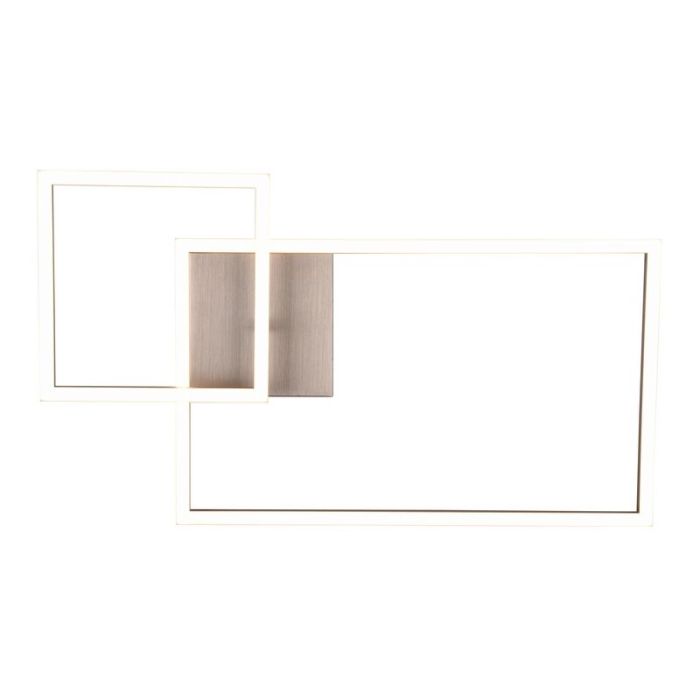 Nikkelen plafonnière Binc, metaal, modern, 25w, 4000K LED