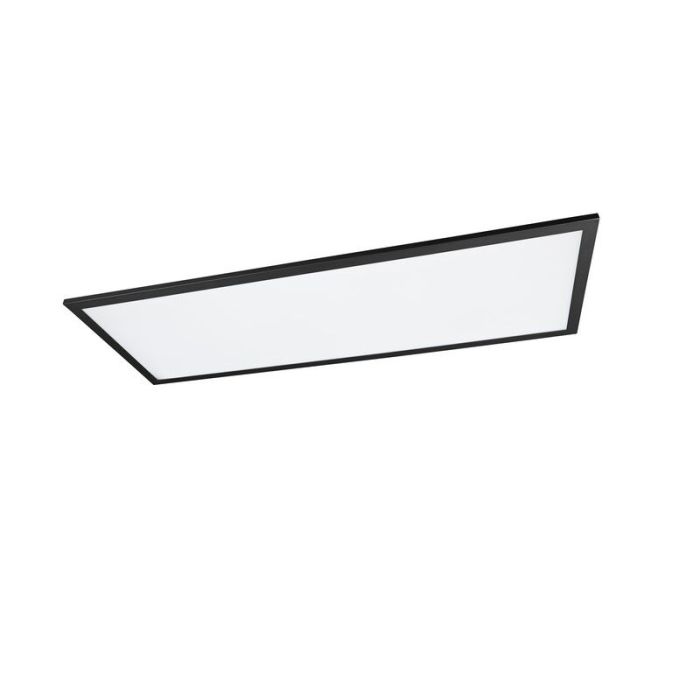 Zwarte plafonnière modern, Marlise, 33,5W, warm tot koud wit verstelbare LED, met afstandsbediening